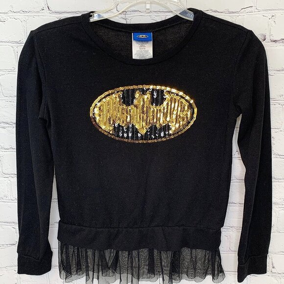 Batman Other - GIRL'S SEQUIN BATMAN TUTU TOP L 10/12!!!